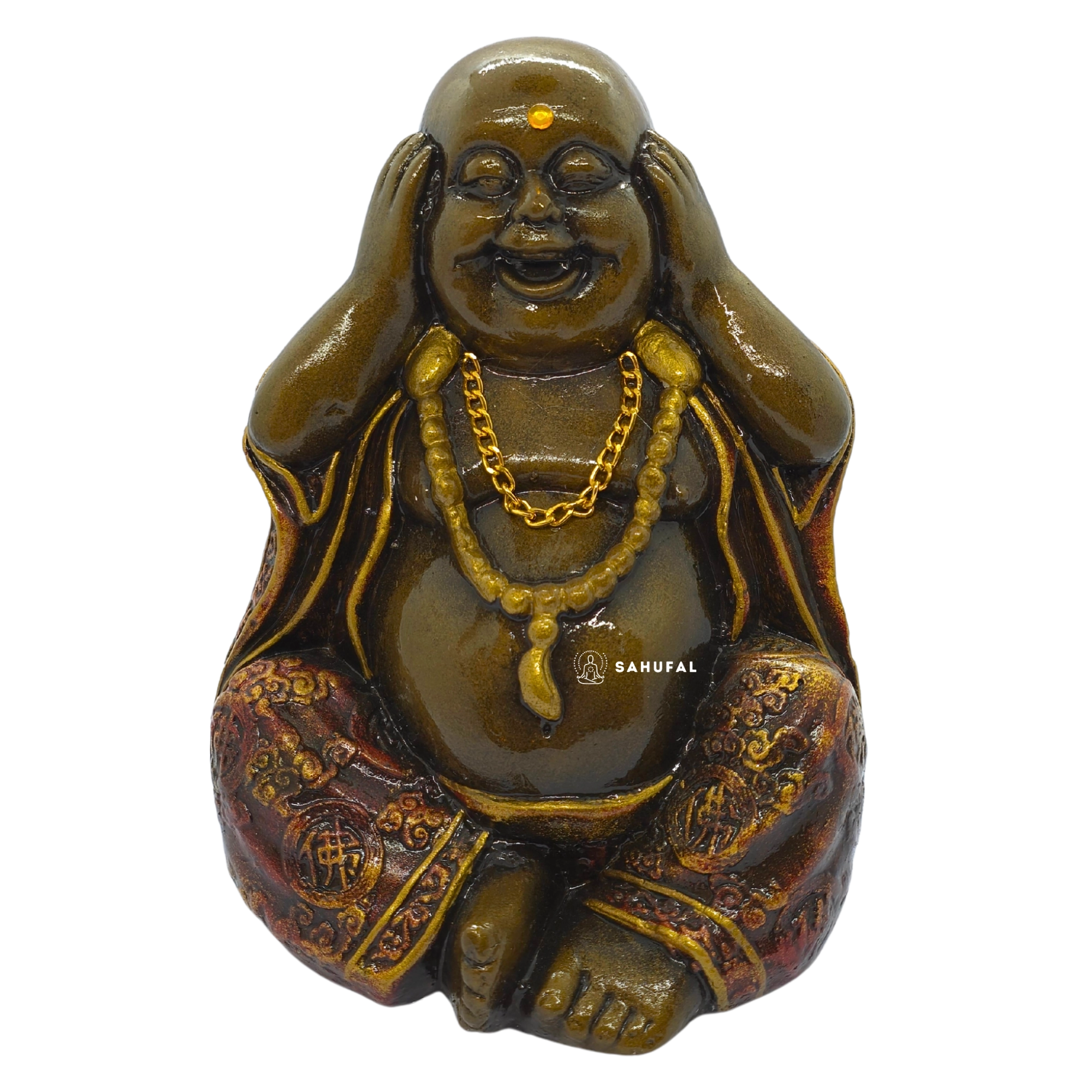 Buda Sonriente de la Fortuna 21 cm Yeso Extra Duro