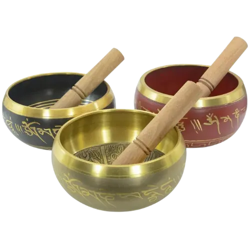 Cuenco Tibetano Grande con Palo 15cm