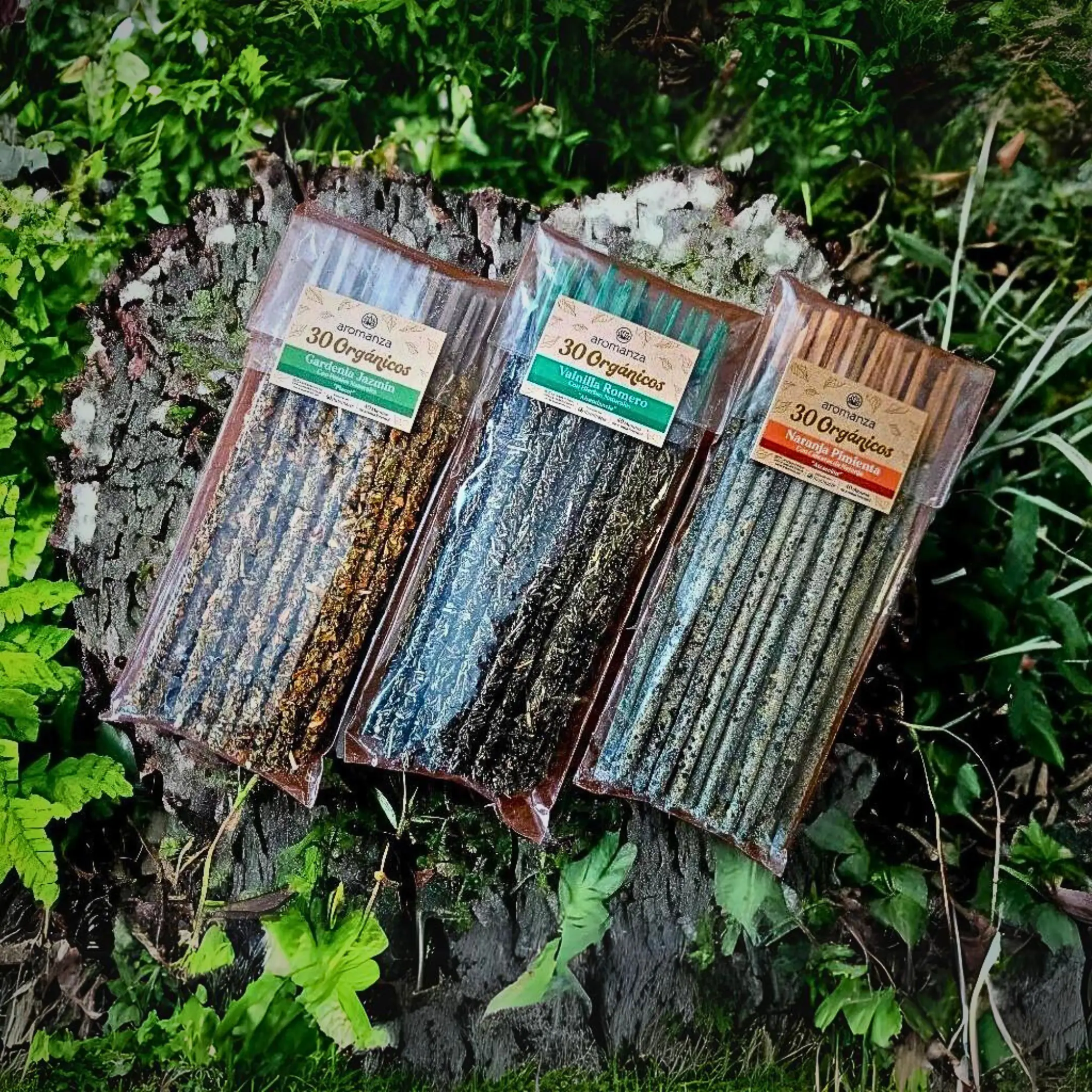 Sahumerios Orgánicos Bolsa x 30 Varillas Aromanza