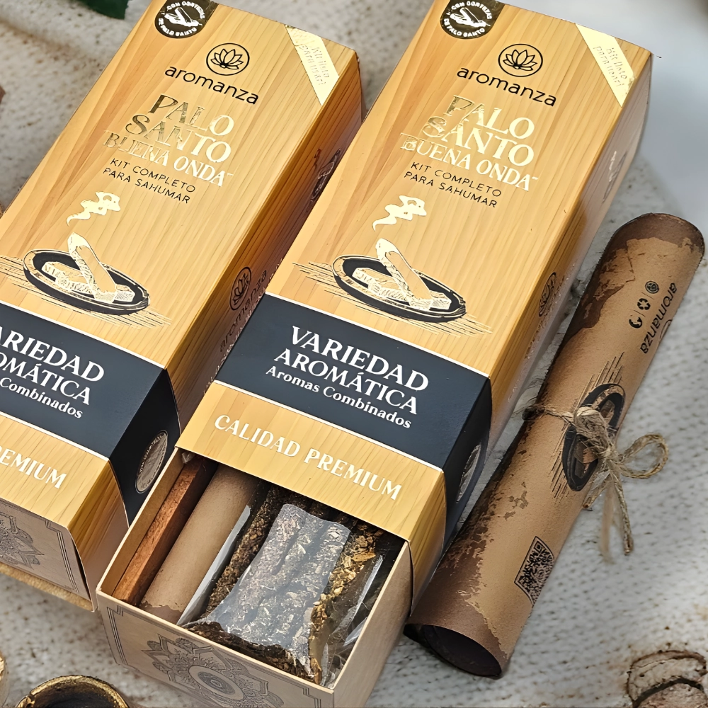 Box Kit Palo Santo Buena Onda Aromanza
