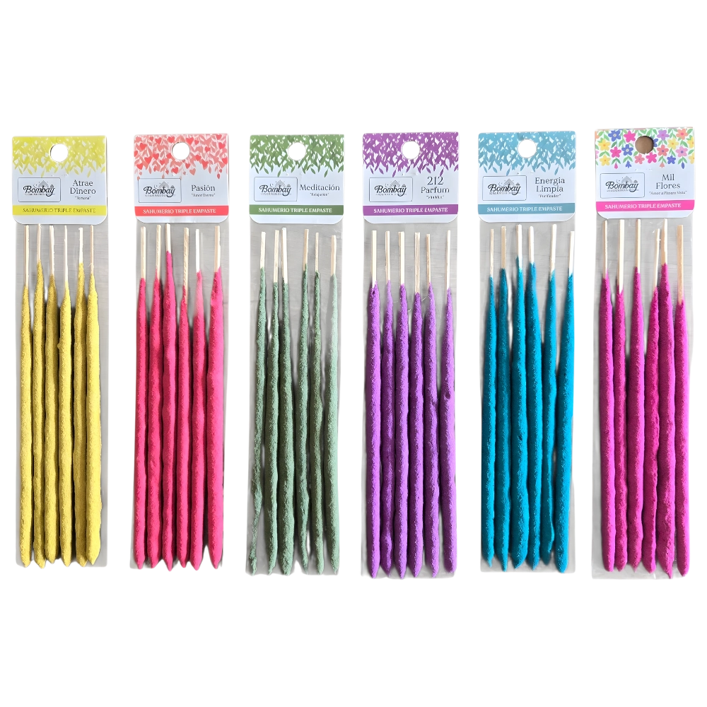 Sahumerios Bombay Triple Empaste x 6 varillas