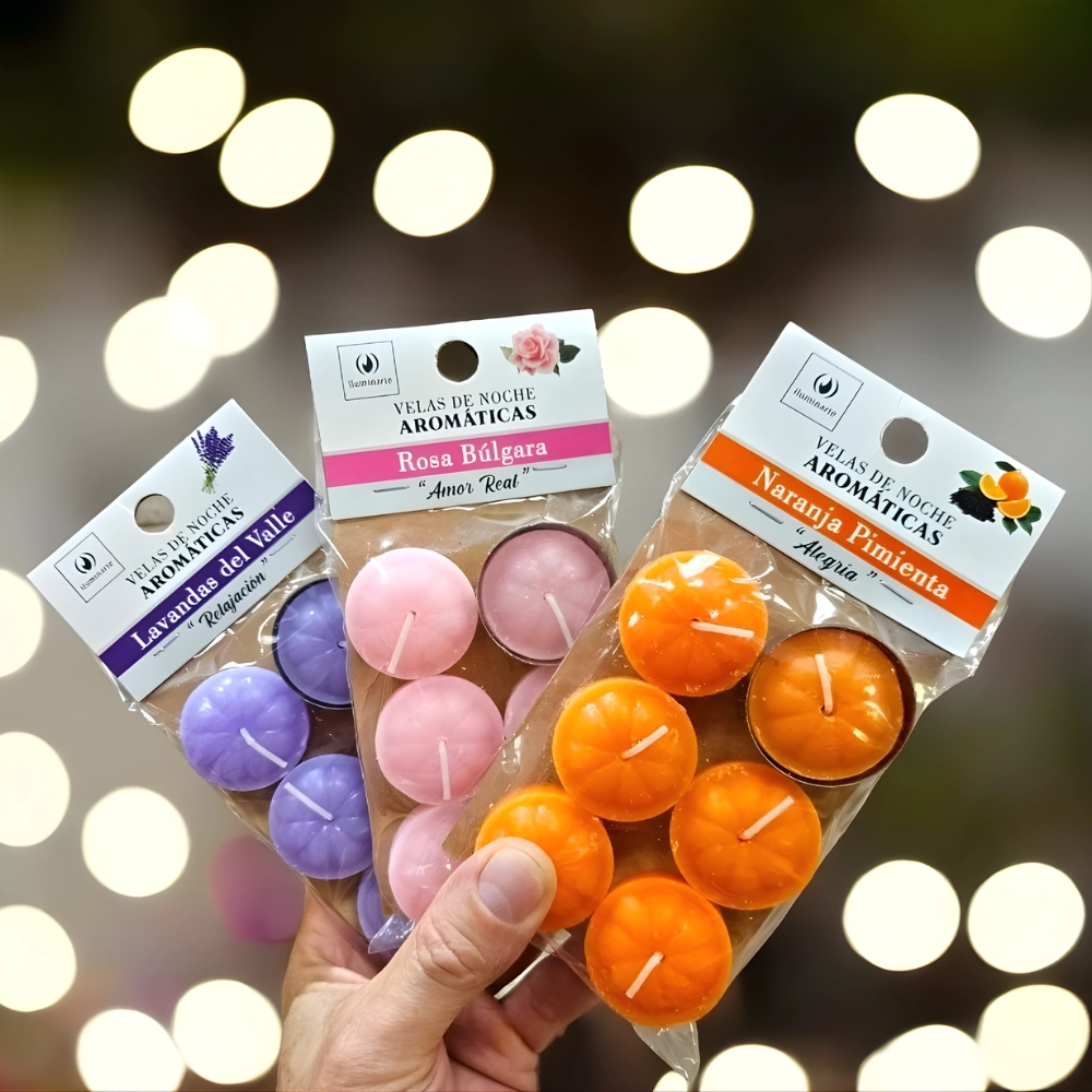 Velas de Noche Aromáticas x 6 unidades