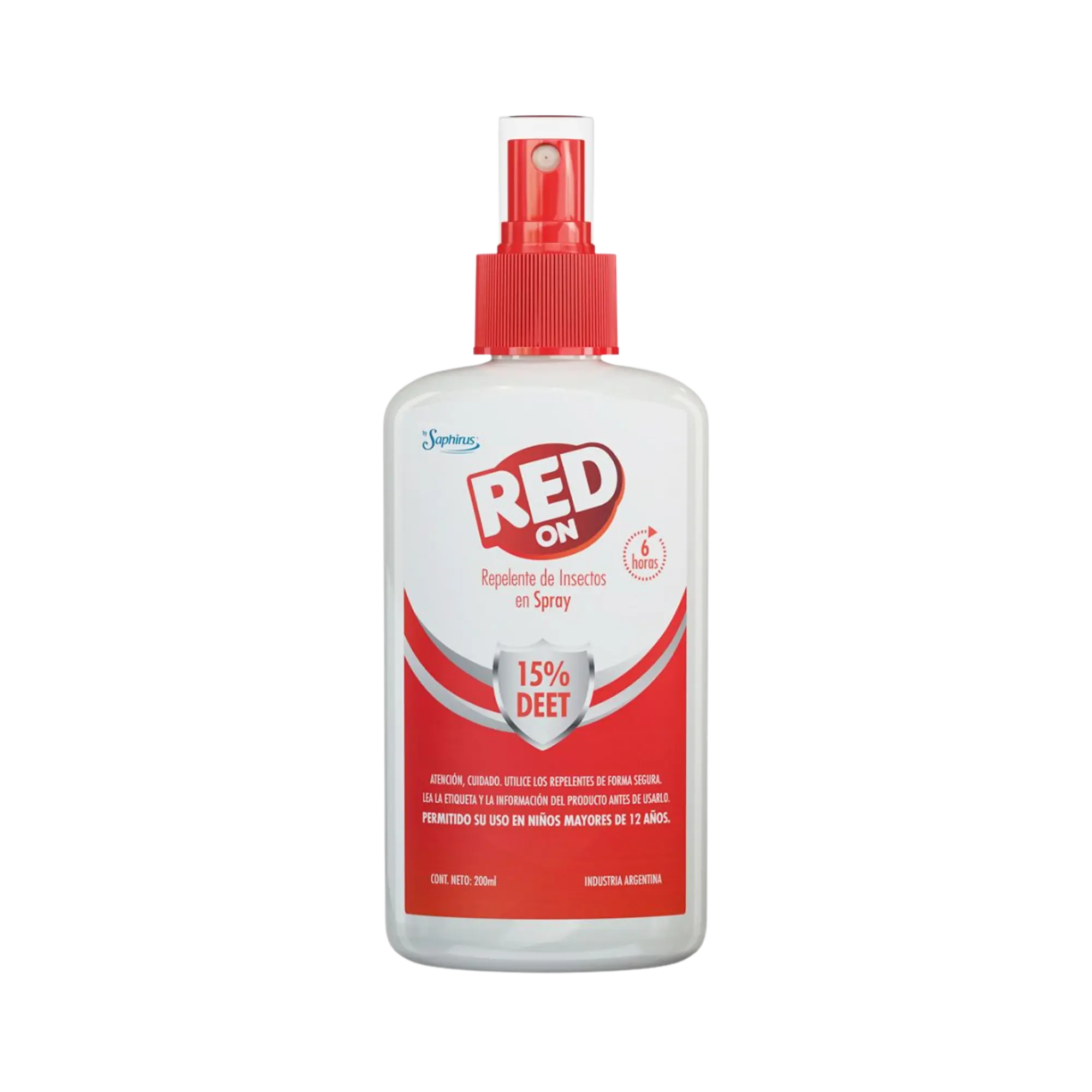 Repelente RED ON 200 ML Rojo Saphirus
