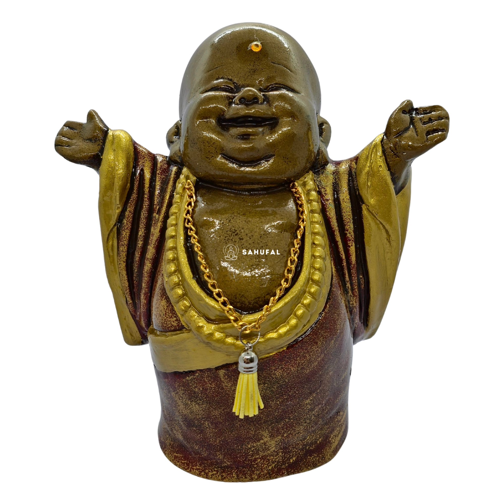 Buda Sonriente de la Fortuna 28 cm Yeso Extra Duro