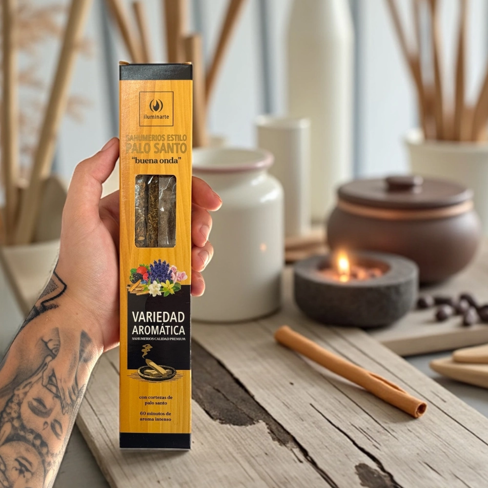 Sahumerio Estilo Palo Santo Aromanza x 8 varillas