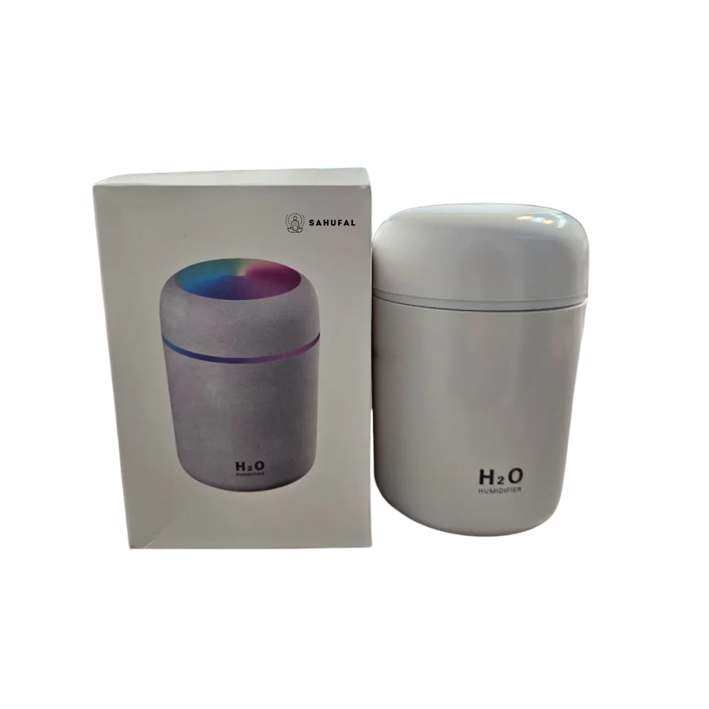 Humidificador USB H2O con Luz LED Multicolor – Portátil y Silencioso