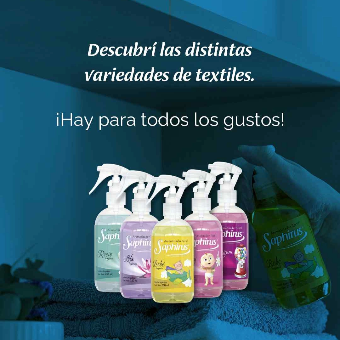 Aromatizante Textil 250ml Saphirus