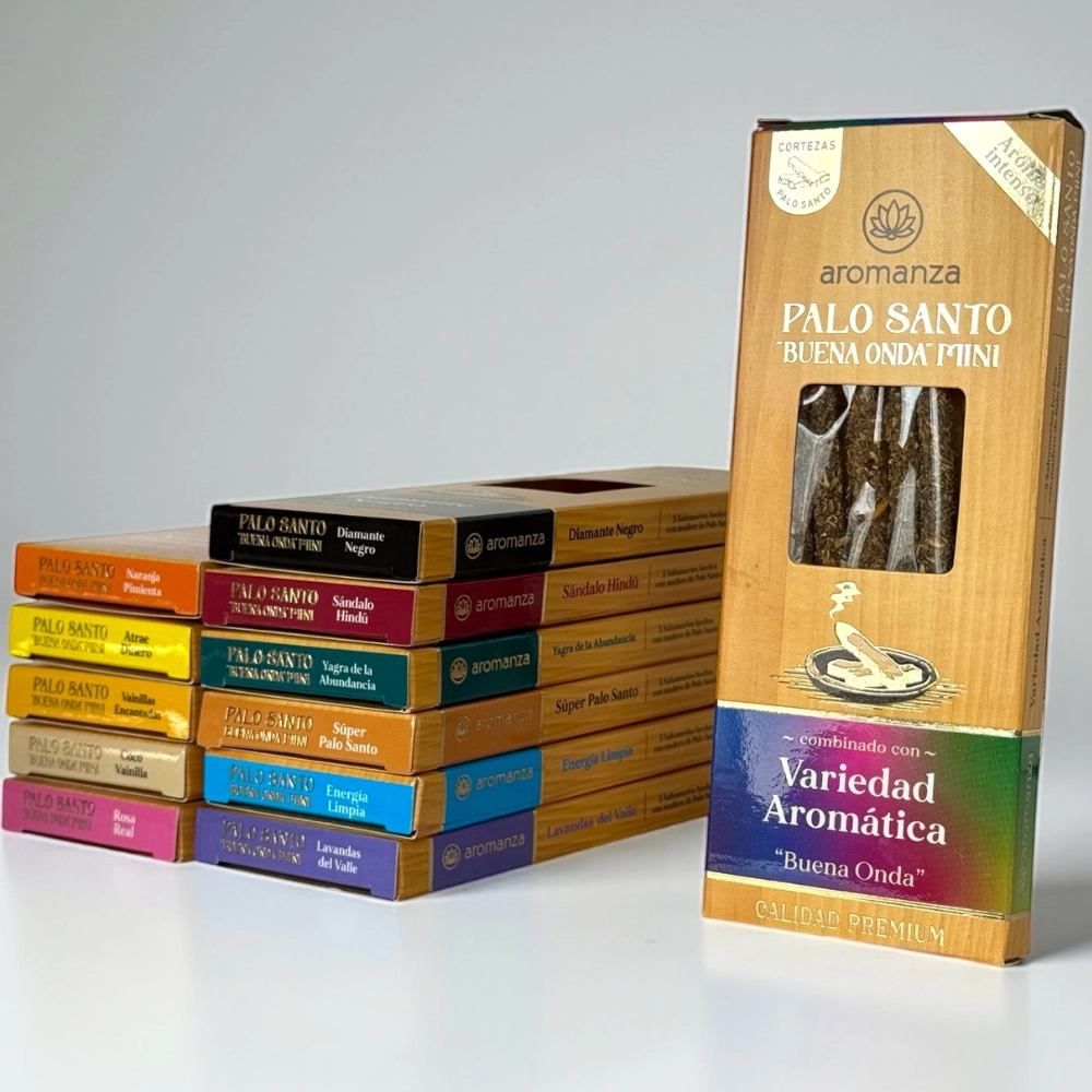 Sahumerios Mini Palo Santo Aromanza x 5 varillas