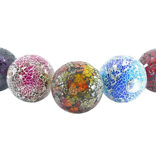 Esfera de Vidrio Decorada 10 cm