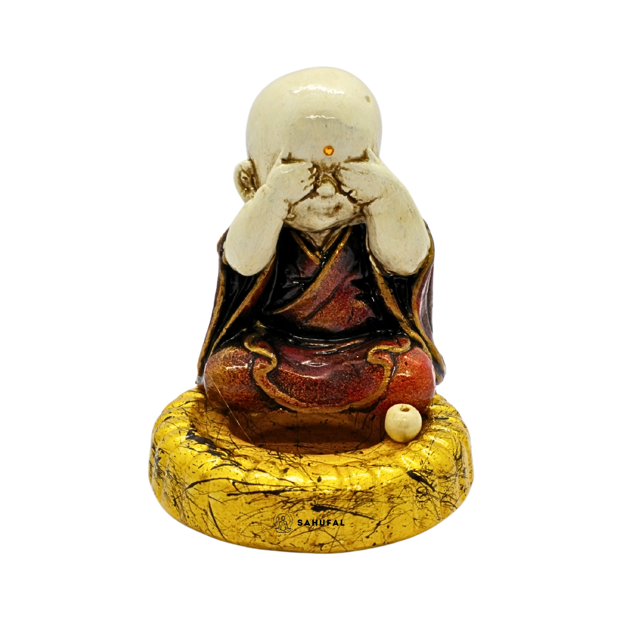 Porta Sahumerio Buda Yeso Extra Duro 14 cm