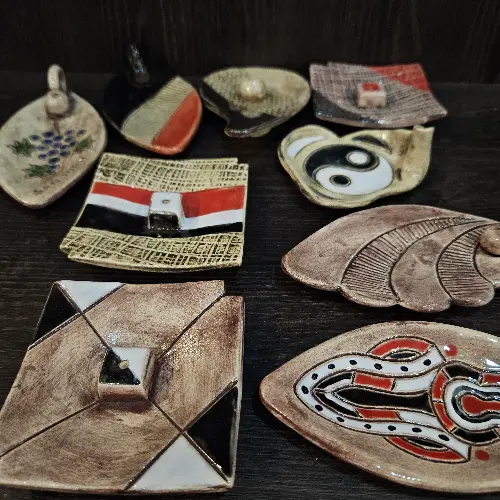 Porta Sahumerios Grandes Cerámica Artesanal