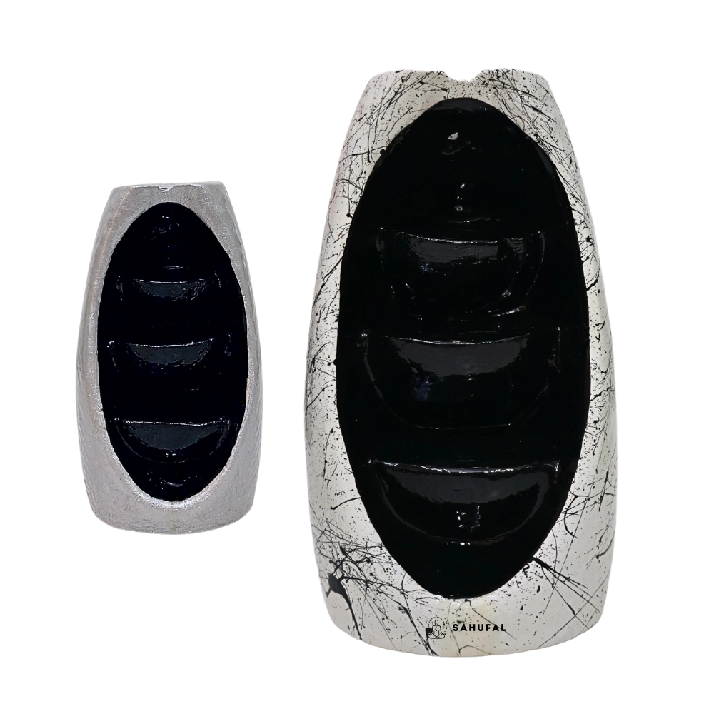 Cascada de Humo Óvalo Elegante Yeso Extra Duro 14 cm