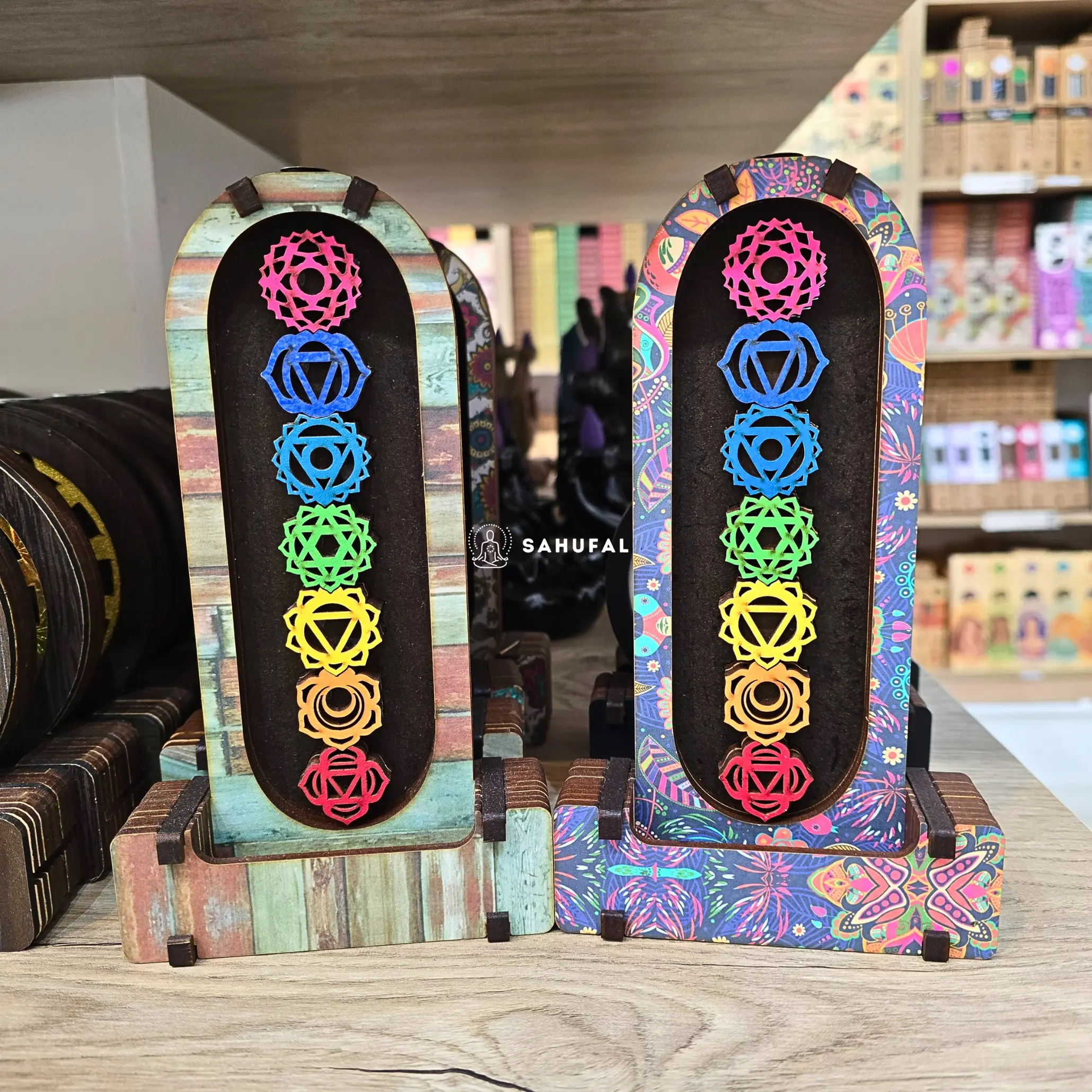 Cascada de Humo 7 Chakras MDF 19 cm