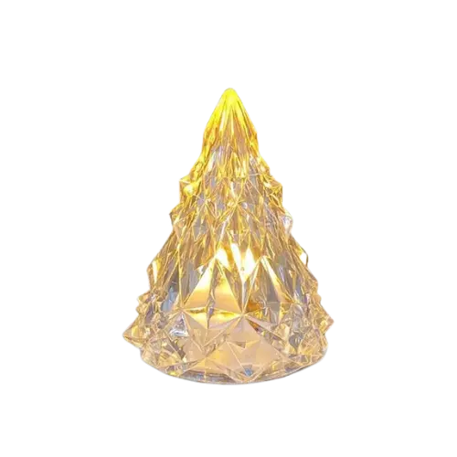 Arbolito Navideño Acrilico Chico con Luz Calida 9cm