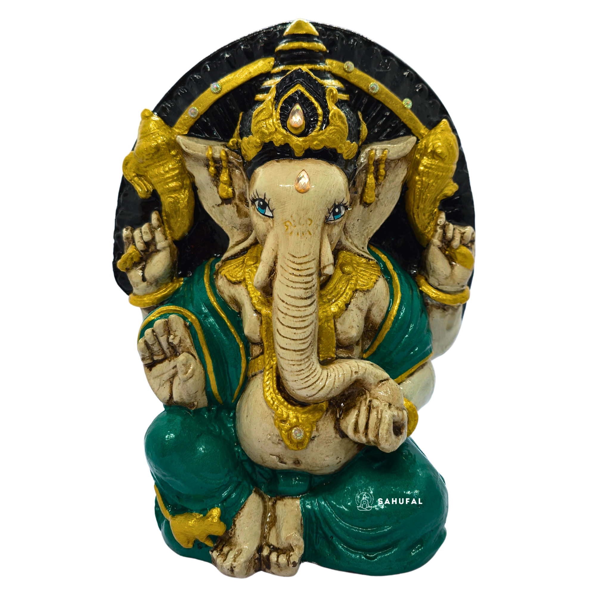 Ganesha 23 cm Yeso Extra Duro