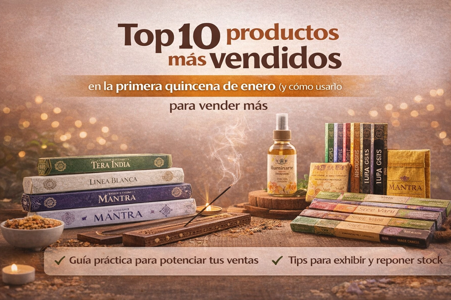 Top 10 sahumerios más vendidos en enero | Sahufal Mayorista